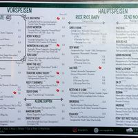 Menu page at Vegang at Vegang in Berlin