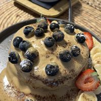 Vegan Pancake with Peanut   at Thelma in Pontevedra