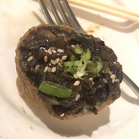 Mushroom bulgogi flavor vegan sushi   at YUBU in New York City
