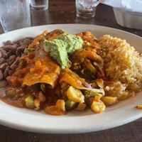 Veggie enchiladas   at Plaza Jalisco in Astoria