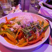 Vegetable curry  at Crown & Bull in Dunedin