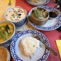 white rice, yellow curry, tom at Thai Bistro in Winterthur