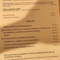 Dolci vegani sul menù at Pepenero in Sarzana