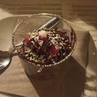 Mousse al cioccolato e avocado; at Pepenero in Sarzana