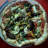 Veg pizza  at The Blue Zone in Dingle