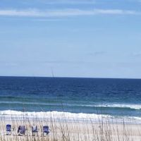 Private beach at Blockade Runner Beach Resort in Wrightsville Beach