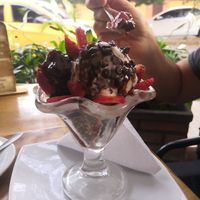 Decadent vegan ice cream at Saludpan in Medellin