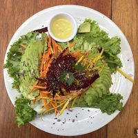 Vegan burritos   at Saludpan in Medellin