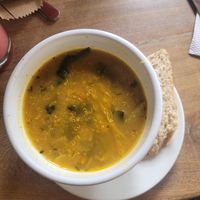 quinoa soup at Saludpan in Medellin