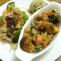 Main Dish, Menú del día (vegan) at Saludpan in Medellin