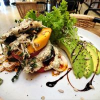 raw lasagne at Saludpan in Medellin