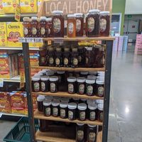 Local honey display at Raley's O-N-E Market in Reno