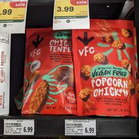 Specialty brand vegan fried chicken - haven't seen elsewhere in town at Raley's O-N-E Market in Reno
