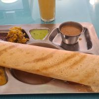 Vegan dosa platter at South Indian Dosa Mahal - Bloor/Landsdowne in Toronto