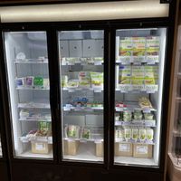 Imported vegan cheeses at Bio Market - Paradise Center in Sofia