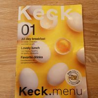 Menu at Keck. in Gouda