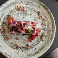 Strawberry cake at Kisfaludy Ház in Badacsony