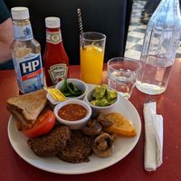 Delicious vegan breakfast at The City Cafe in Edinburgh