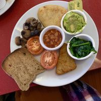 Vegan & gluten-free breakfast (pre-butter)  at The City Cafe in Edinburgh