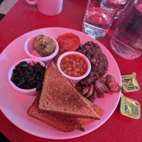 Vegan breakfast at The City Cafe in Edinburgh