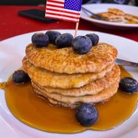 Vegan Pancakes  at The City Cafe in Edinburgh