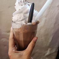 chocolate shake at The City Cafe in Edinburgh