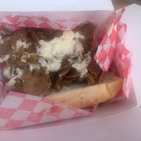 Cheesesteak sandwich  at Ste Martaen in Chicago