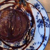 vegan chocolate cake  at Le Gibard in Tadoussac