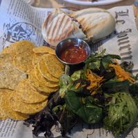 Vegan panini at Le Gibard in Tadoussac