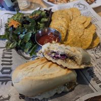 Vegan panini at Le Gibard in Tadoussac