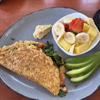 Vegan omelette😄 at Noi Bistro in Tamarindo