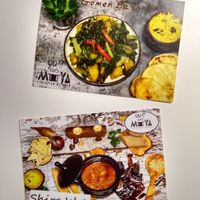 Spice mix recipe cards at Muya in London