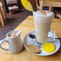 Cinnamon Chai Latte (Soya) at Scoops in Caernarfon