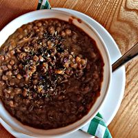 Berglinseneintopf at Ybbstalerhütte in Almhaeuser