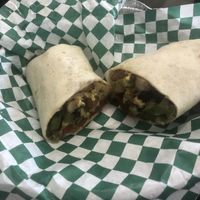 Breakfast burrito was very mushroomy  at Vined The Vegan Experience in North Charleston