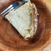 Coconut 🥥 Cream Raw Pie at Arnold's Way Vegetarian Raw Cafe in Lansdale