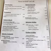 First page of the menu, Velo Café, Badenweiler at Velo Cafe in Badenweiler