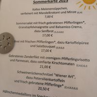 Sommersalat ohne Speck bei den Pilzen dazu ansagen at Bautzener Senfstube in Bautzen