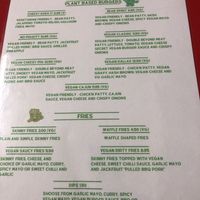 Plant based menu  at BURGERiFY! in Blackrock