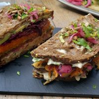 Club sandwich at Soya Comptoir Bio in Paris