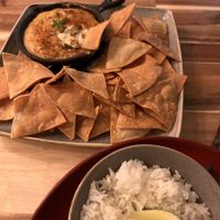 Nachos with cashew jalapeño cheez  at Vegan Street in Calgary