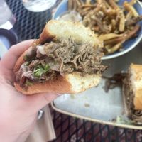 Beaf dip close up— SO GOOD! at Vegan Street in Calgary