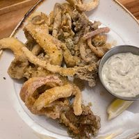 oyster mushroom kalamari at Vegan Street in Calgary