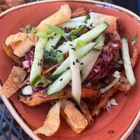 Ginger beaf at Vegan Street in Calgary