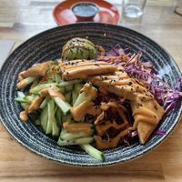Sesame Ginger Noodle Bowl - 8/10  at Vegan Street in Calgary