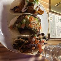 Taco trio  at Vegan Street in Calgary