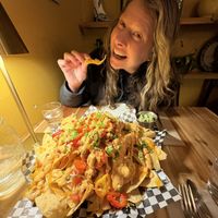 Deluxe nachos - very happy  at Vegan Street in Calgary