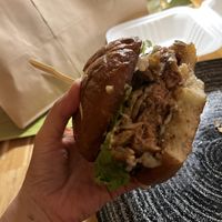 Truffle mushroom burger 🍔 to live for 😋  at Vegan Street in Calgary