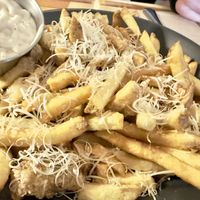 Vegan Parmesan fries  at Vegan Street in Calgary