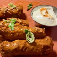Vegan chicken wings  at Vegan Street in Calgary